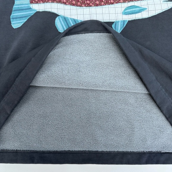 Upcycled Patchwork Trout Hoodie - Picture 3 of 5